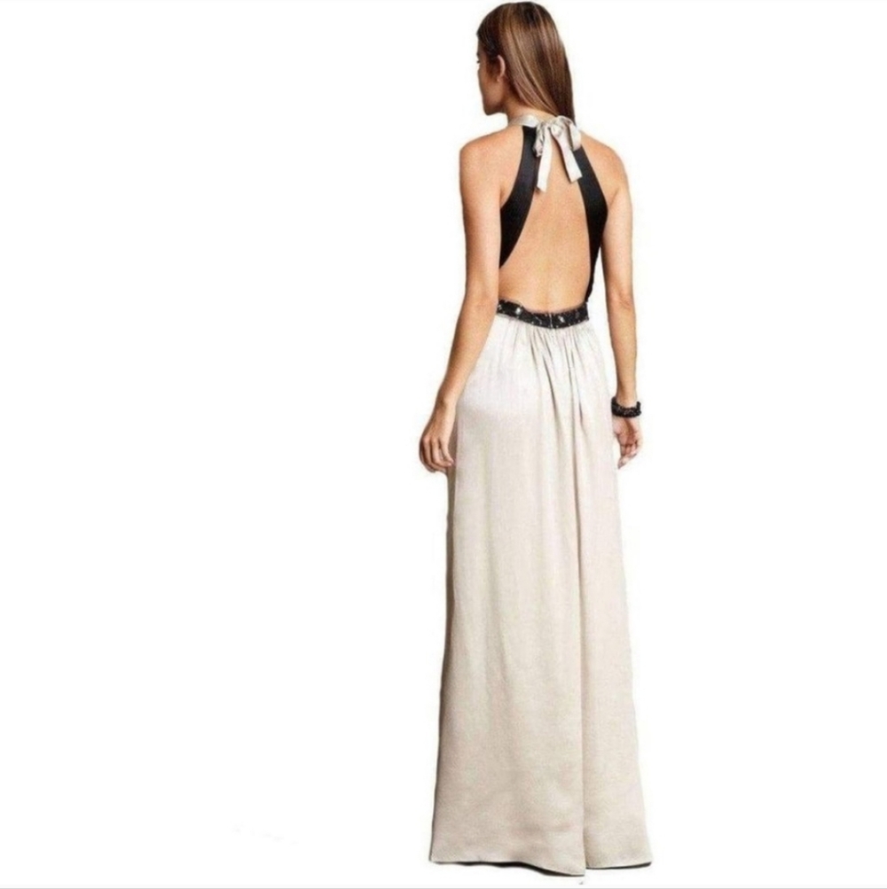 BCBG MaxAzria Cream and Black Dress - Picture 3 of 9